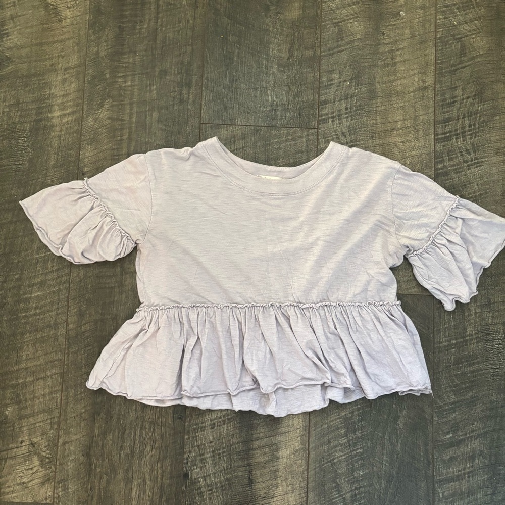 Altar’d State Lavender Ruffle  Top